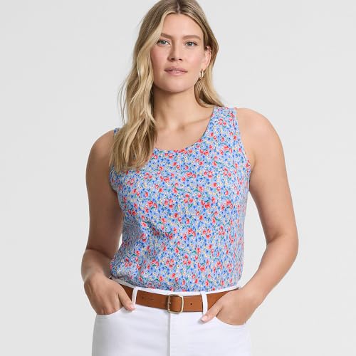 Clear Blue Small Poppy Floral