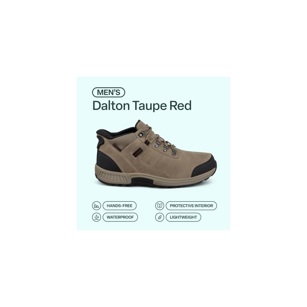 Taupe/Red