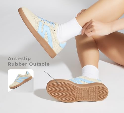 Beige/Blue W