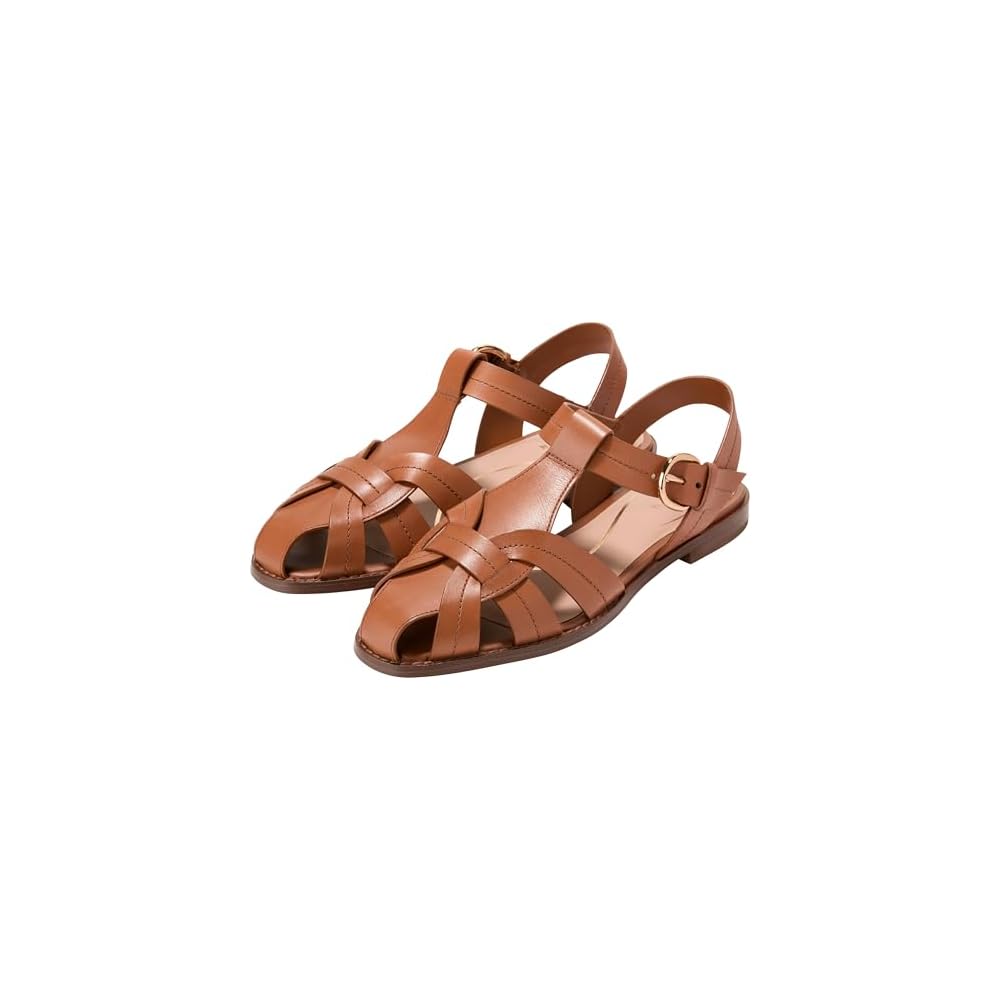 British Tan Leather/Ivory