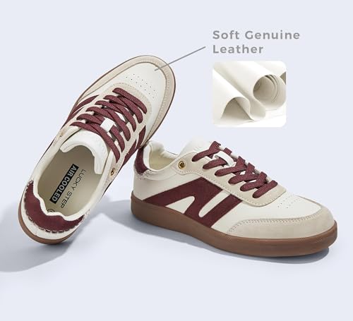 Beige/Red