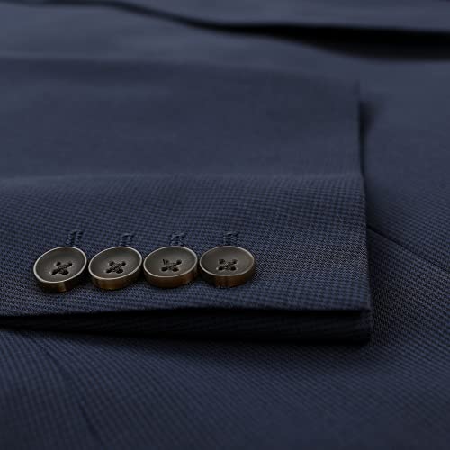 Navy Blue Houndstooth
