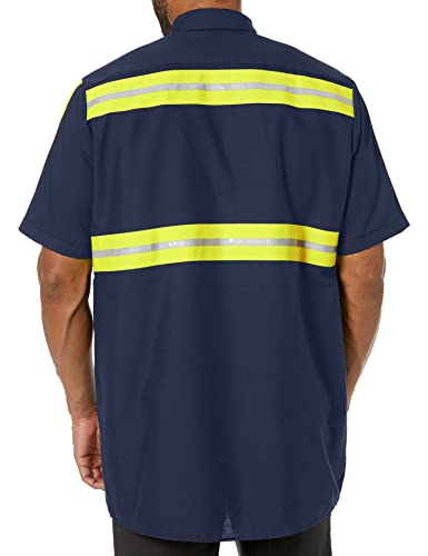 Navy With Yellow/Green Visibility Trim