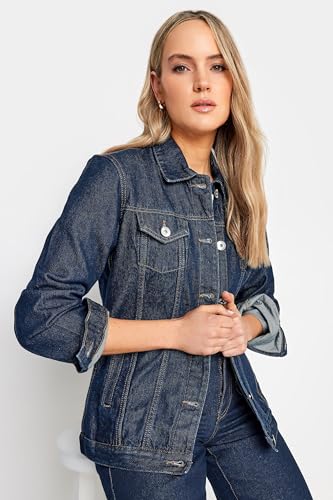 Long Tall Sally LTS Tall Women's Indigo Blue Denim Jacket Blue 4