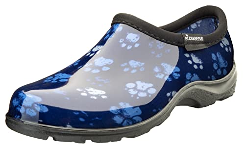 Grungy Paw Print Blue