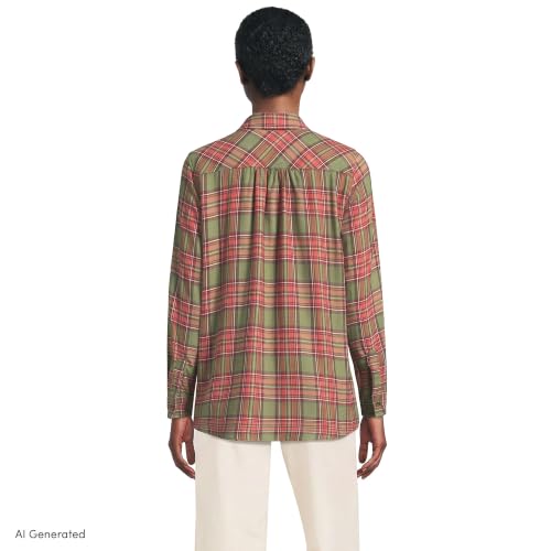 Olive/Nautical Red Plaid