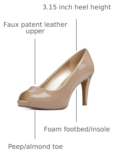 Cafe Latte Sleek Patent Pu