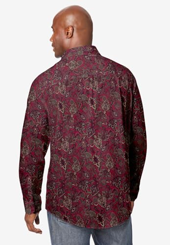 Deep Burgundy Paisley