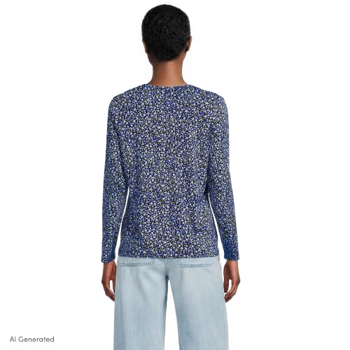 Clear Blue/Navy Ditsy Floral