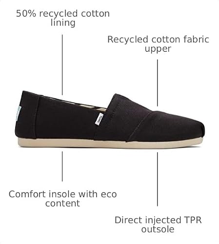 Black Wide Recycled Cotton Canvas
