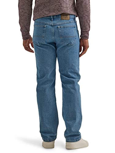 Wrangler Authentics Men's Classic 5-Pocket Regular Fit Jean, Light Stonewash Flex, 32W X 36L