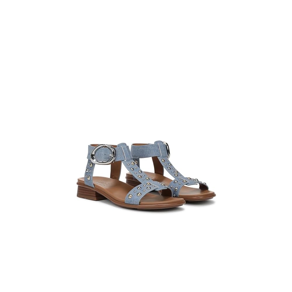 Denim Blue Studded Nubuck