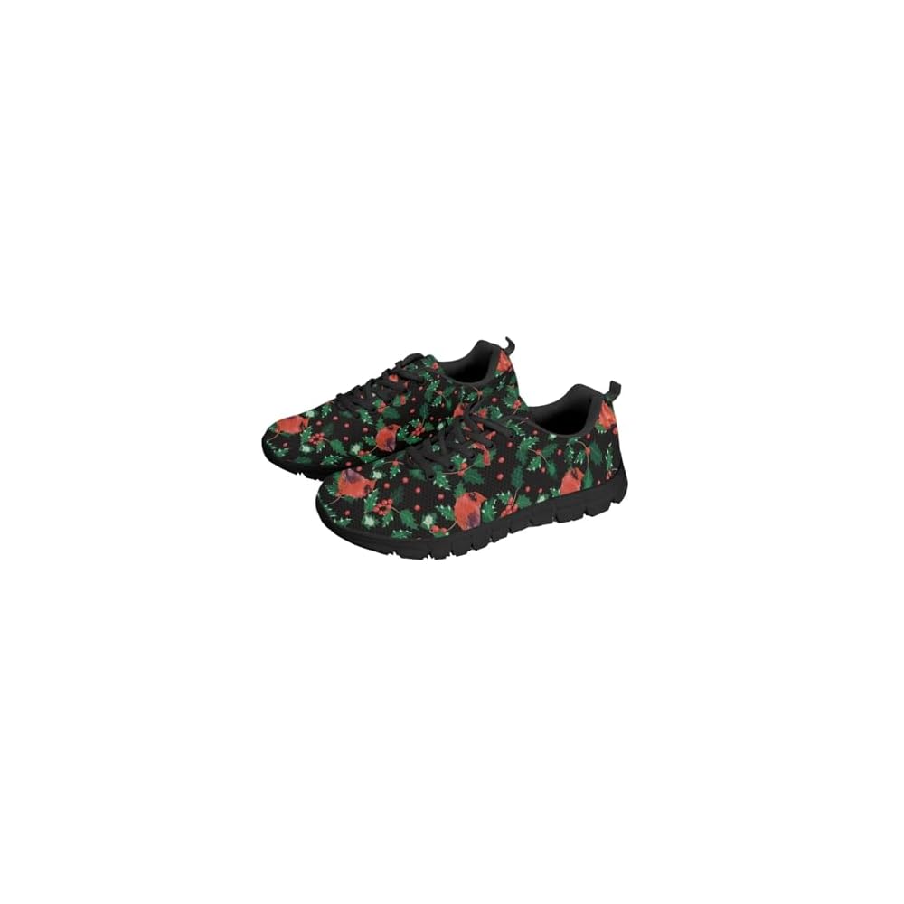 Cute Cardinal Bird Christmas Holly Design