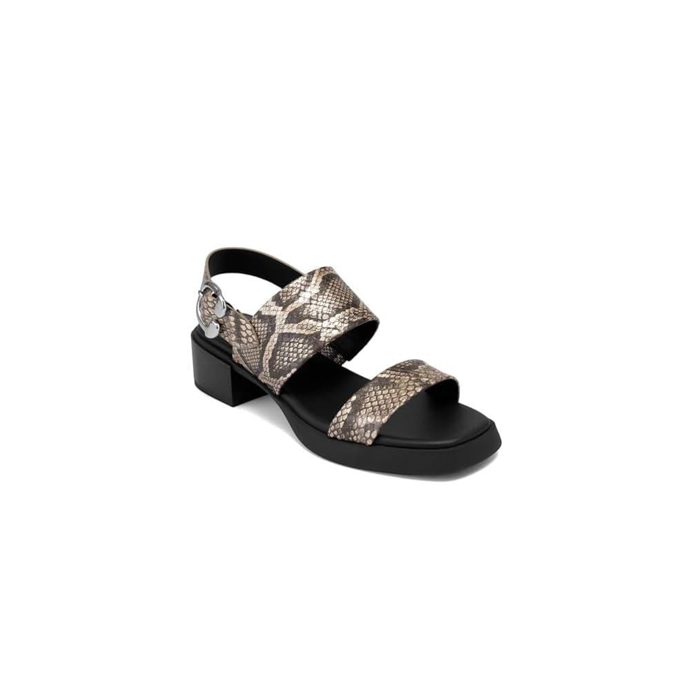Champagne Metallic Snake Print