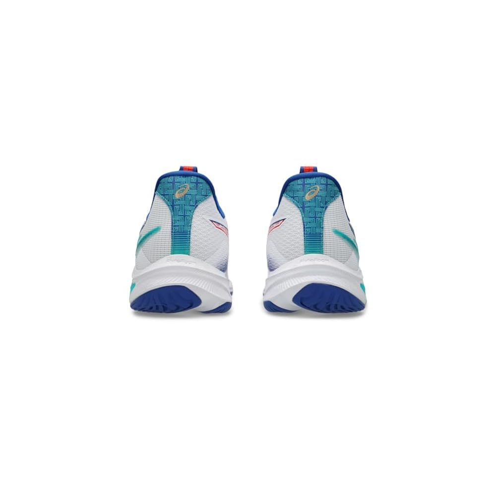 White/Asics Blue