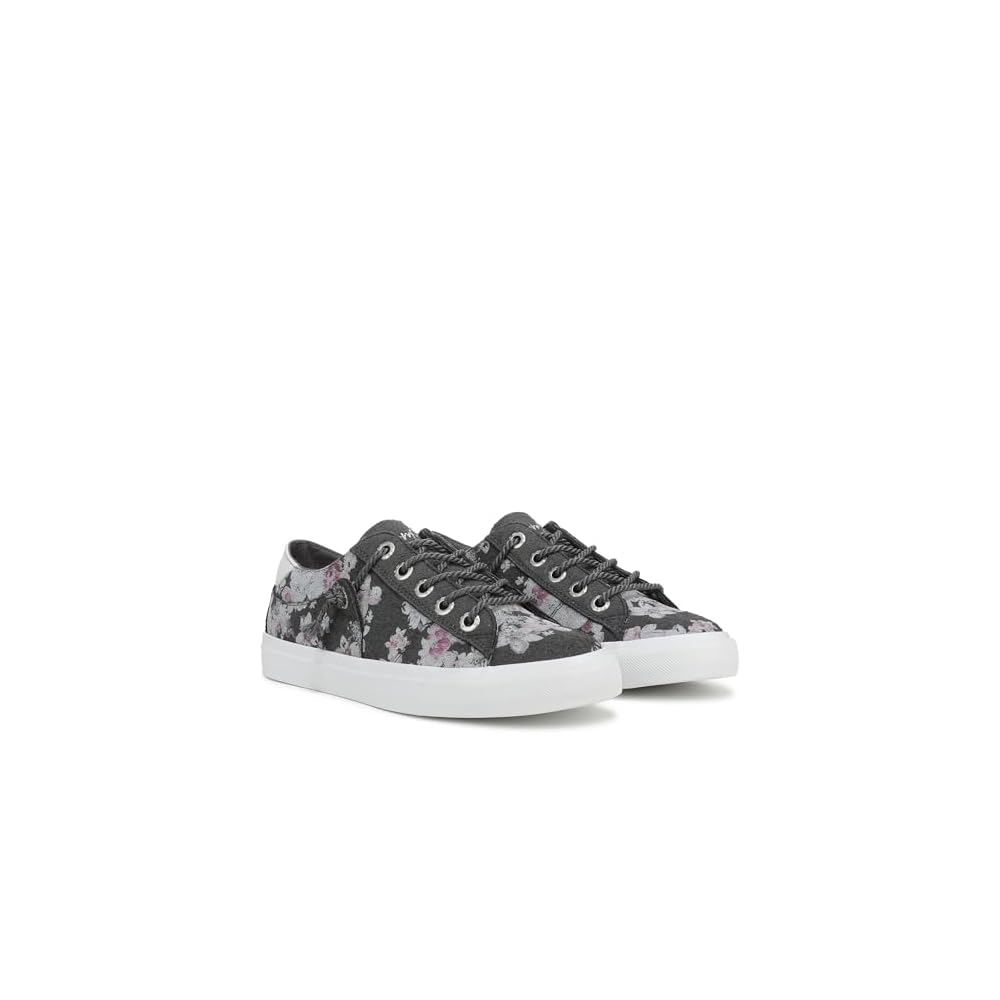 Charcoal Grey Floral Print