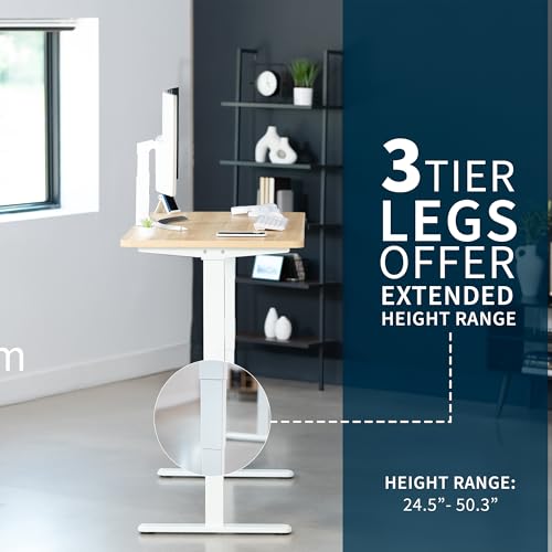 Light Wood Top / White Frame