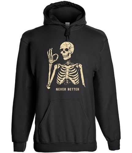 Have It Tall Men's Never Better Graphic Tall Hoodie Black X-Large Tall