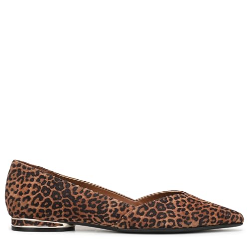 Brown Leopard Print Suede