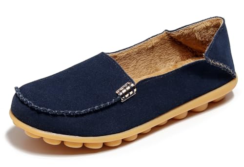Navy Shearling