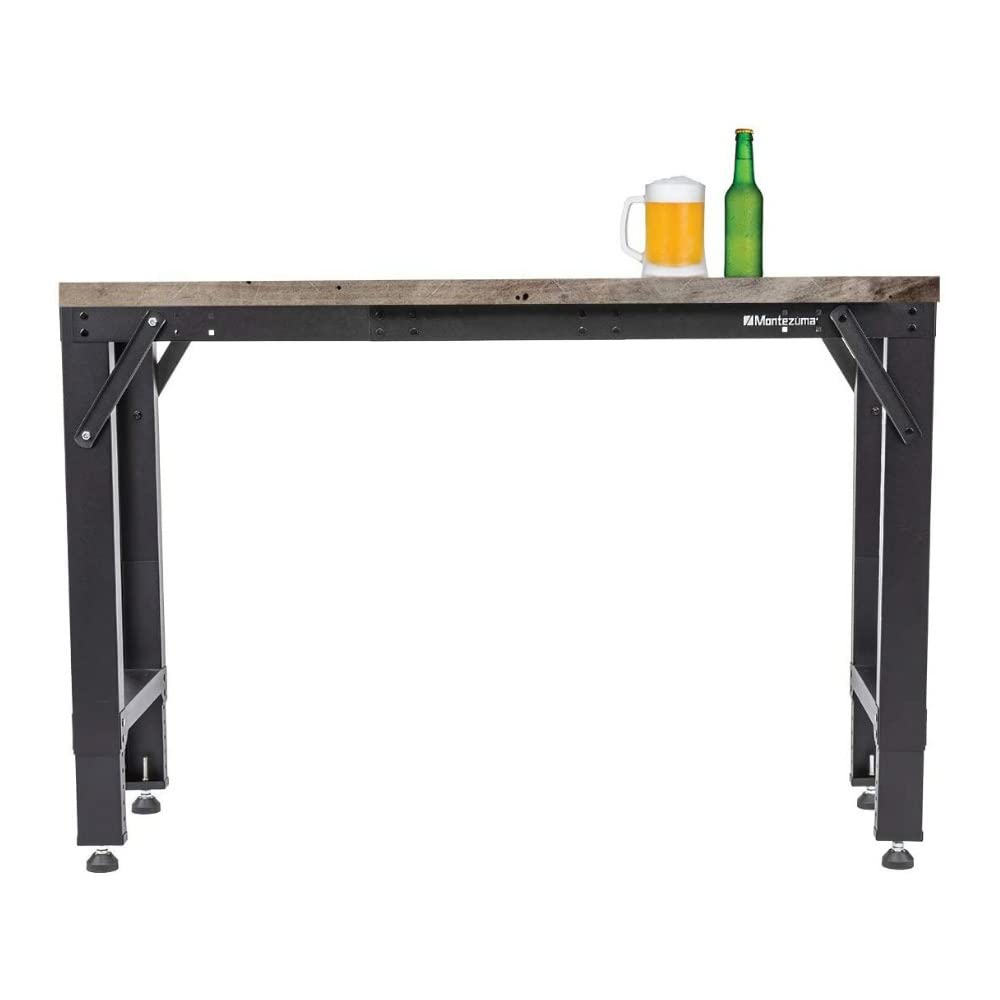 Montezuma Adjustable Steel Multi-Use Workspace Frame, 64" x 17" x 41"