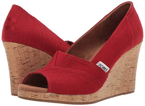 Red Crosshatch Jacquard