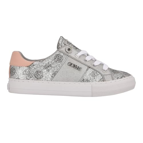 Silver/Pink Glitter Logo 099