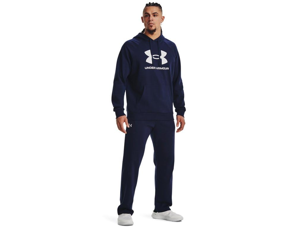 Under Armour Men's Rival Fleece Pants, (410) Midnight Navy / / White, 4X-Large Tall