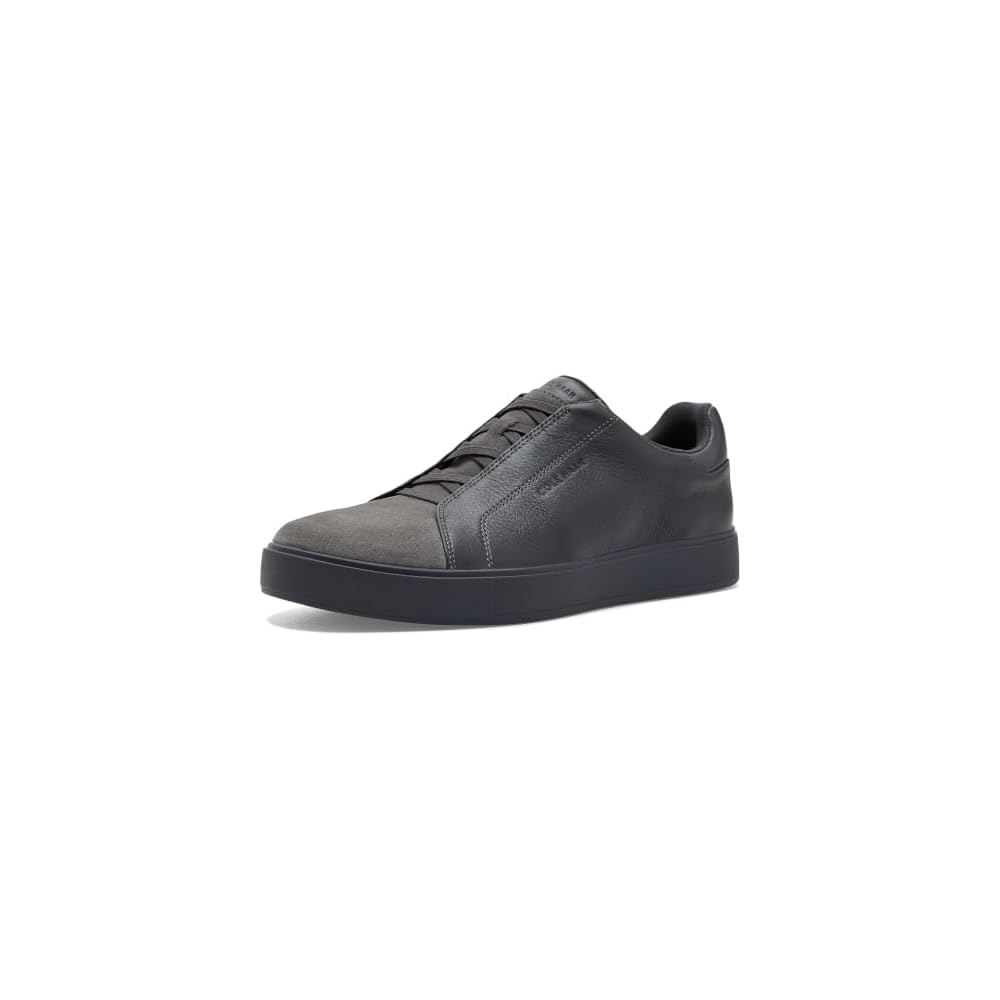 Gray Pinstripe Suede