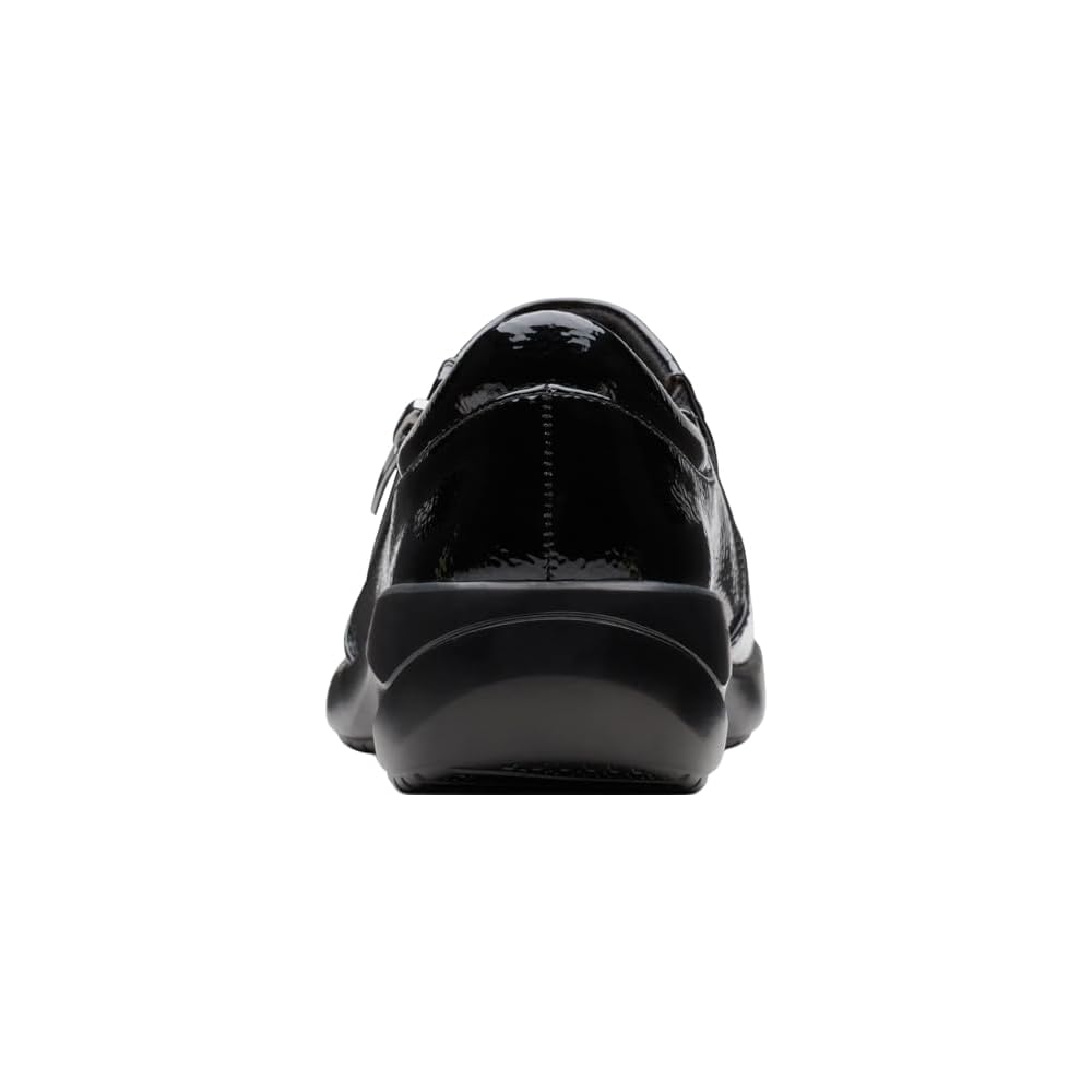 Black Crinkle Patent Synthetic