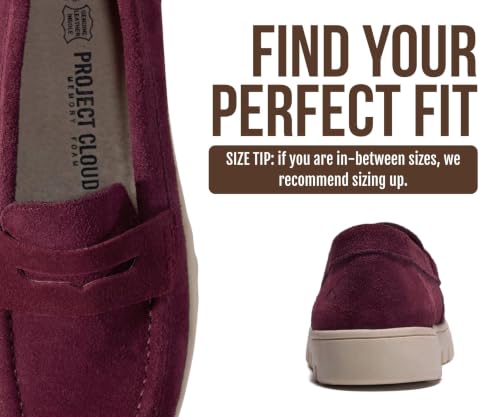 Burgundy Suede