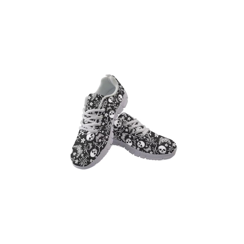 Gothic Skull Butterfly Floral