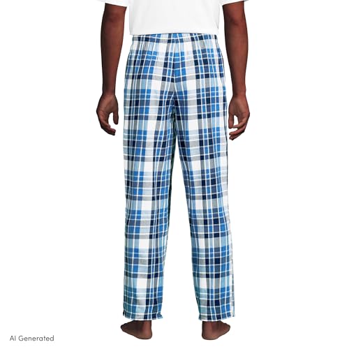 Muted Cobalt Blue Plaid