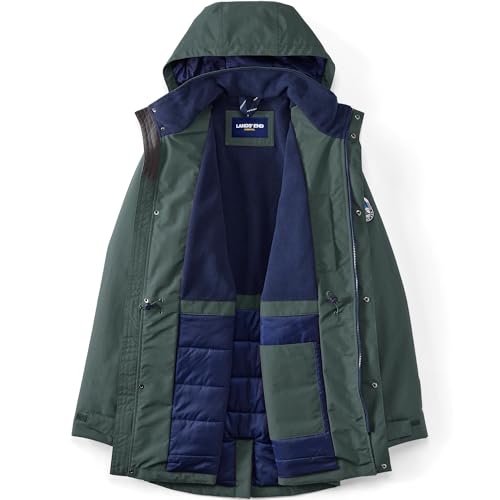 Lands' End Mens Squall Waterproof Parka Evening Forest Tall XX-Large