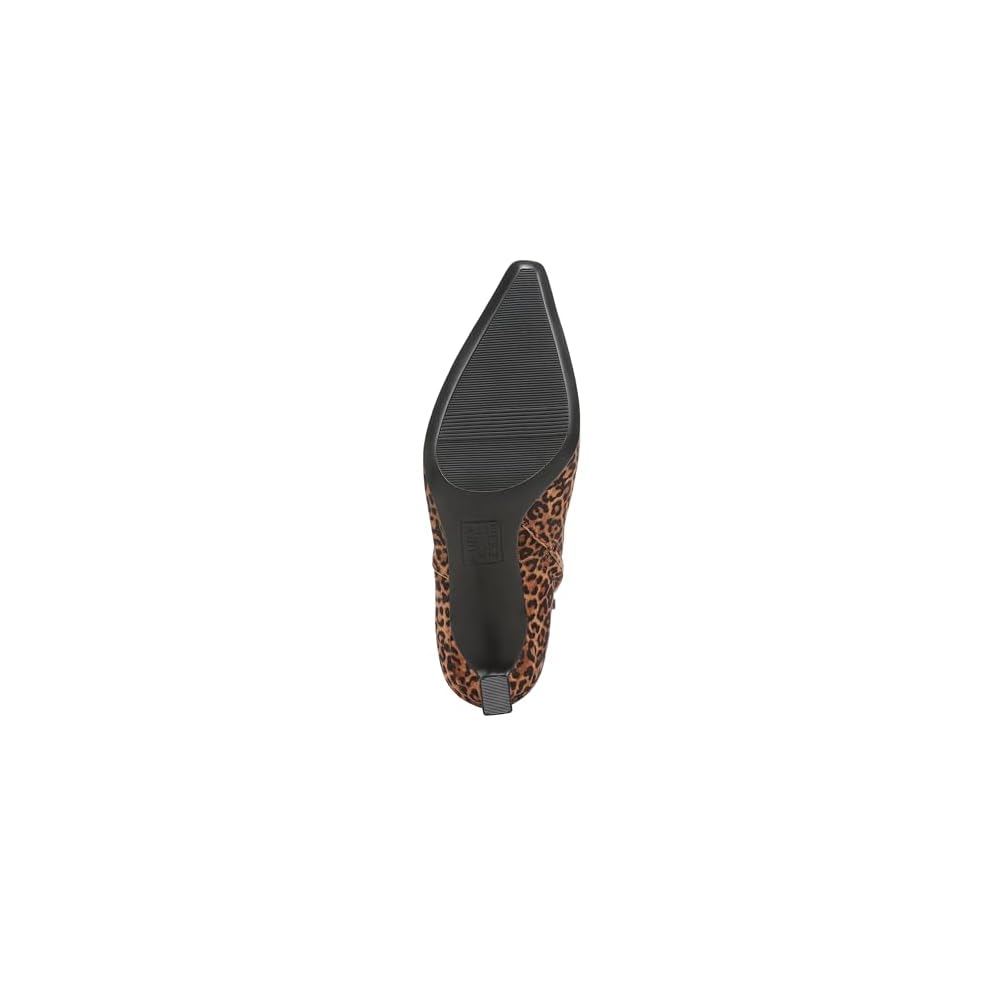 Brown Leopard Print Suede