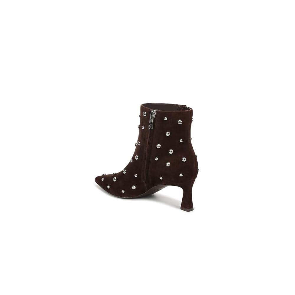 Chocolate Brown Studded Suede
