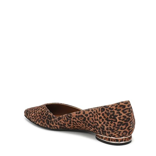 Brown Leopard Print Suede