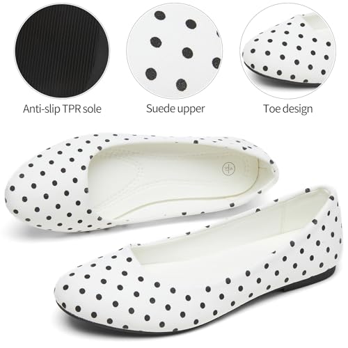 White Polka Dots