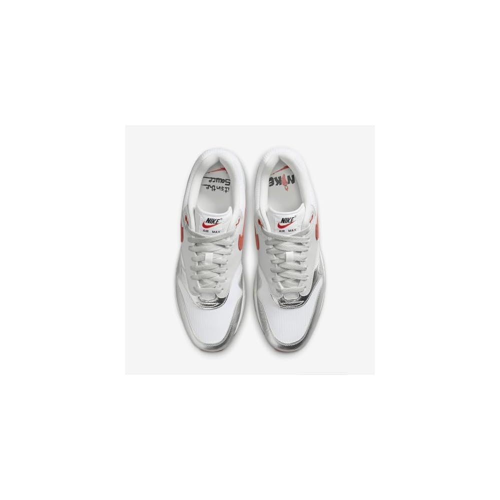 White/Chile Red-silver