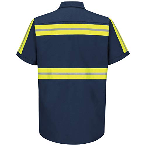 Navy With Yellow/Green Visibility Trim