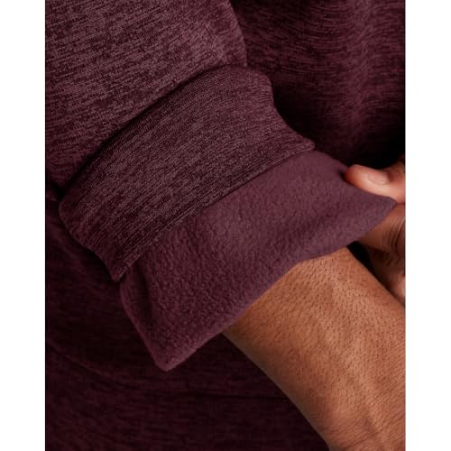 Under Armour Men's Armour Fleece Twist Quarter Zip, (600) Dark Maroon / / Black, 3X-Large