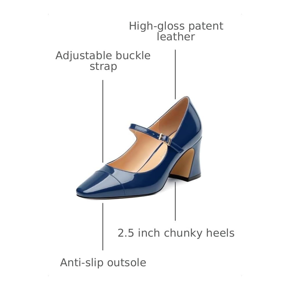 Navy Blue Patent