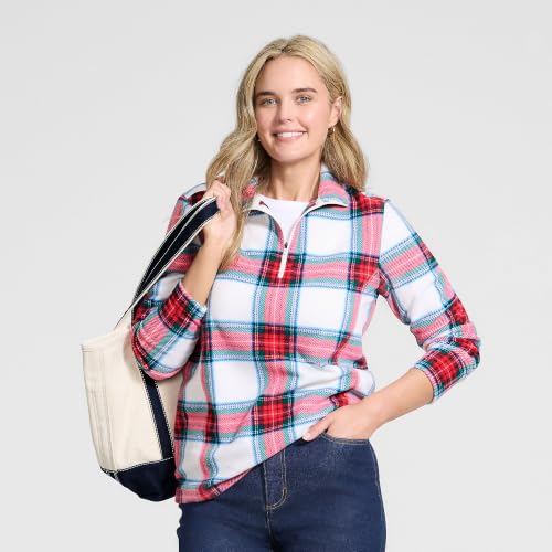 Ivory/Compass Red Multi Plaid