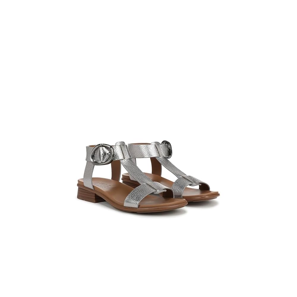 Soft Pewter Silver Leather