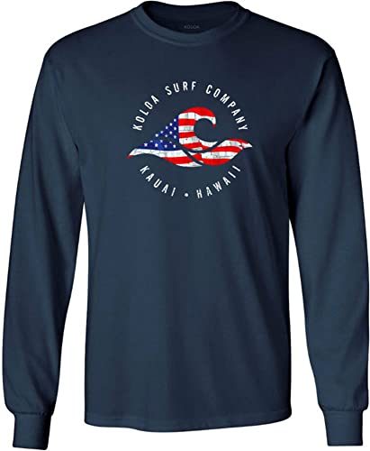 Navy 100% Cotton Long Sleeve T-shirt