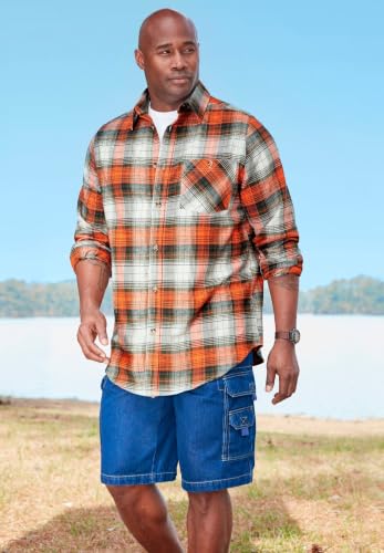 Bright Orange Plaid