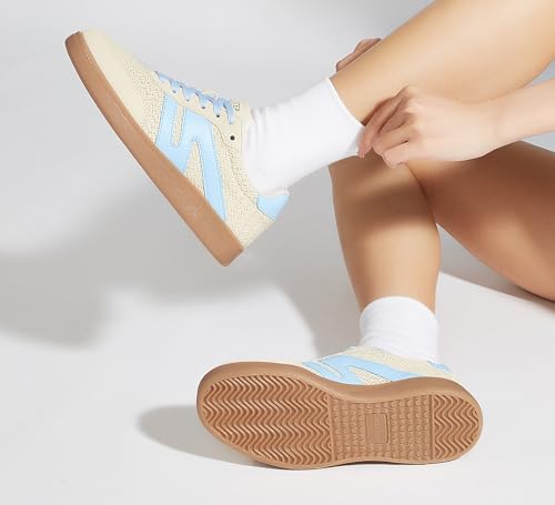 Beige/Blue W