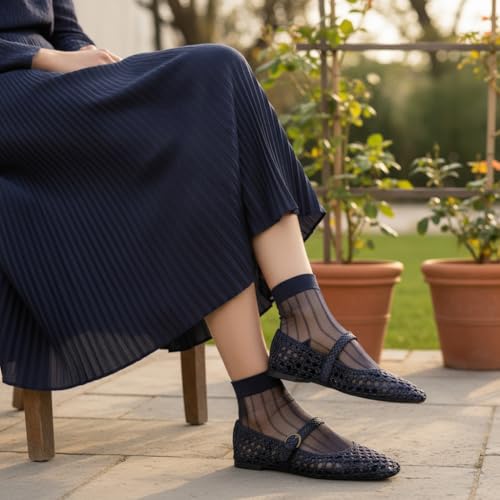 Navy Woven