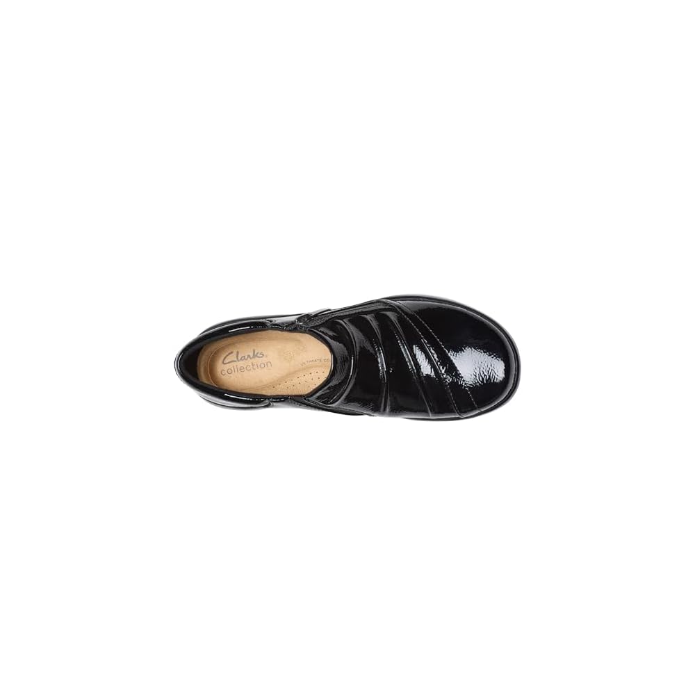 Black Crinkle Patent Synthetic