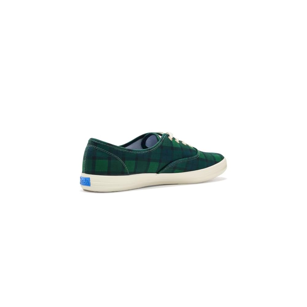 Green/Navy Plaid School Canvas